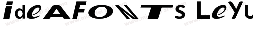IdeaFonts LeYuan 45字体转换